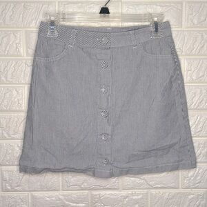 Forever 21 Striped Button Front Skirt Sz Small